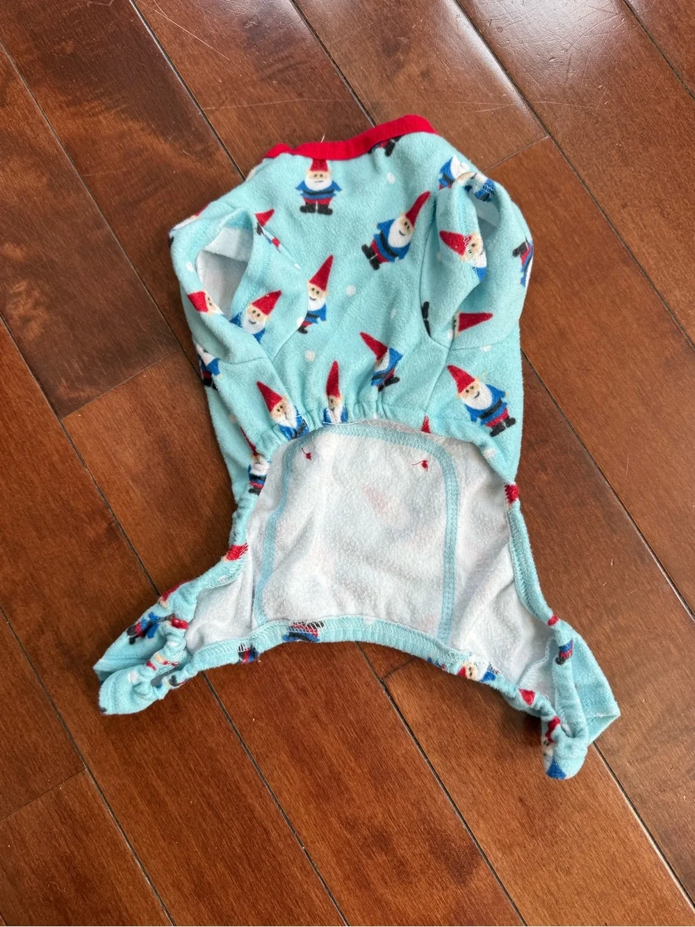 Pup Crew Dog Gnome Fleece Pajamas, size Small